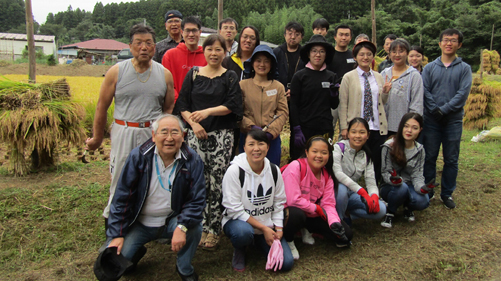 稲刈り体験交流会